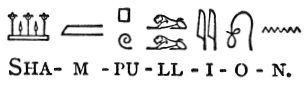 Cartouche of Champollion